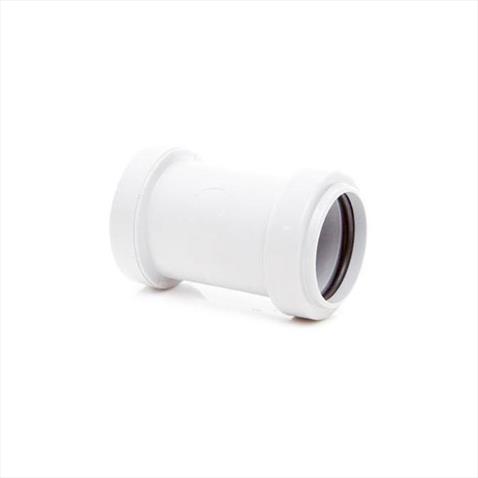 POLYPIPE Push-Fit Waste 32mm Straight Coupling Double Socket (Image)